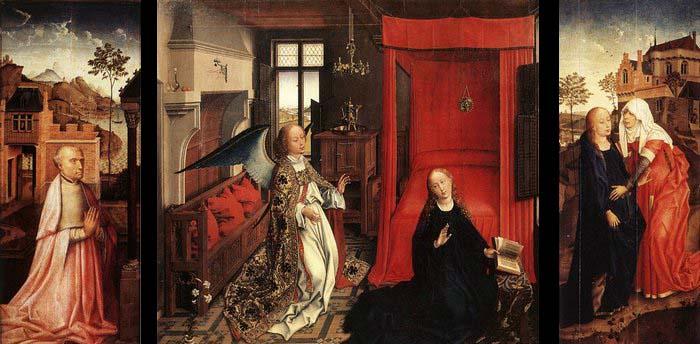 WEYDEN, Rogier van der Annunciation Triptych